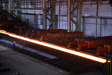 Eisenhuettenstadt  Warmwalzwerk im Stahlwerk Arcelor Mittal