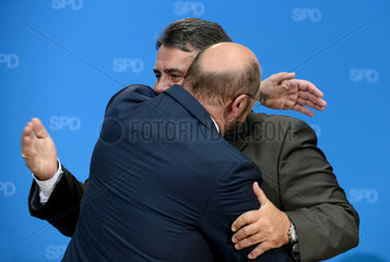 Berlin  Deutschland  Martin Schulz und Sigmar Gabriel  SPD