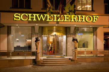 St. Moritz  Schweiz  Hotel Schweizerhof am Plazza da la Posta Veglia