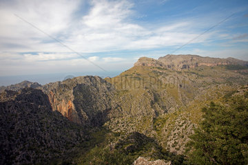 Santuari de Lluc  Mallorca  Spanien  Blick auf den Puig Roig
