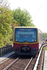 Berlin  Deutschland  S-Bahn mit der Aufschrift Stadtrundfahrt