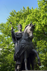 Franzensbad  Tschechische Republik  Reiterstandbild von Kaiser Franz I.