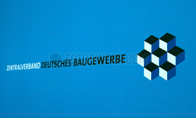 Berlin  Deutschland  Logo des Zentralverbandes des Deutschen Baugewerbes  ZDB