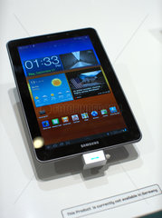 Berlin  Deutschland  Tablet-PC Galaxy Tab 7.7. von Samsung auf der IFA 2011