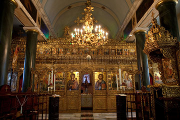 Heybeliada  Tuerkei  Ikonostase in der Kirche der Heiligen Dreifaltigkeit