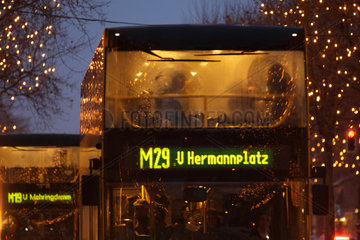 Berlin  Deutschland  BVG Doppeldecker der Linie M19 und M29