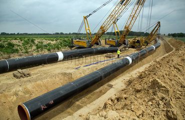 Hamersen  Deutschland  Bau der Nordeuropaeischen Erdgasleitung (NEL)