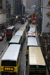 Hongkong  China  Busse in Hongkong Central