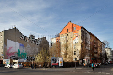 Berlin  Deutschland  unbebautes Eckgrundstueck in der Oranienstrasse Ecke Wrangelstrasse