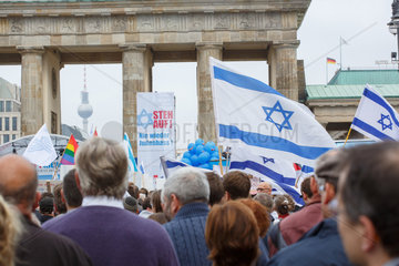 Berlin  Deutschland  Demonstration Nie wieder Judenhass