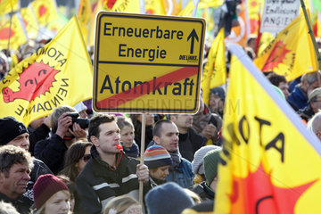 Splietau  Deutschland  Protestkundgebung gegen den Castortransport nach Gorleben