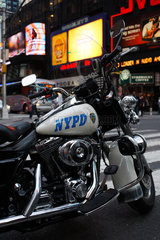 New York City  USA  Harley Davidson des NYPD