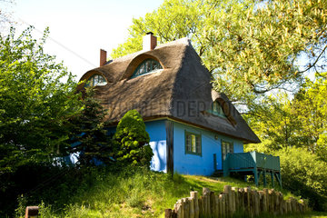 Ahrenshoop  Deutschland  Haus mit einem Reetdach