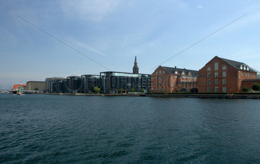 Kopenhagen  Daenemark  Blick auf den Stadtteil Christianshavn