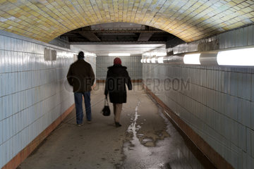 Zeuthen  Deutschland  Tunnel im S-Bahnhof
