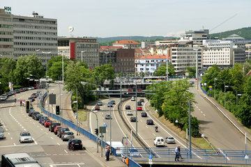 Saarbruecken  Deutschland  die Innenstadt mit der A 620