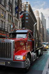 New York City  USA  Truck in Manhattan