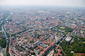 Muenchen  Deutschland  Luftaufnahme der Stadt