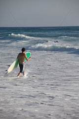 Surfer am Atlantik