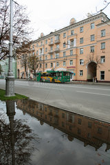 Gomel  Weissrussland  Trolleybus im Stadtzentrum