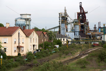Frankreich  Lothringen  Hayange - Stillgelegtes Stahlwerk in der strukturschwachen Stadt  waehlte 2014 Front National-Politiker zum Buergermeister
