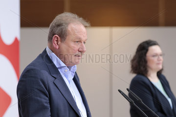 Pressekonferenz SPD und DGB  Willy Brand Haus  18. Maerz 2019