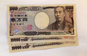 Berlin  Deutschland  10000-Yen-Banknoten