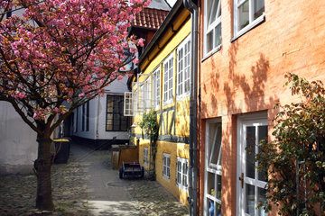 Flensburg  Deutschland  Durchgang in der Altstadt