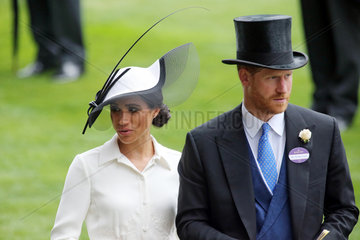 Royal Ascot  Grossbritannien  Prinz Harry  Herzog von Sussex und seine Frau Meghan  Herzogin von Sussex