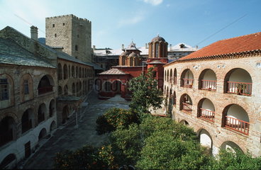 Autonome Moenchsrepublik Athos  Das Kloster Pantokratoros