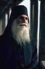 Autonome Moenchsrepublik Athos  Moench des Klosters Simonos Petras