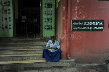 Yangon  Myanmar  Filiale der Myanma Economic Bank