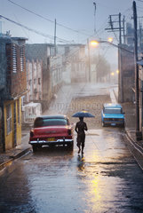 Santiago de Cuba  Kuba  Regenwetter