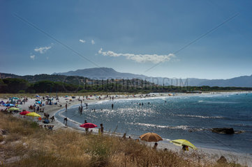 Santa Lucia  Italien  Menschen am Strand