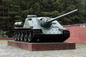Ravensbrueck  Deutschland  Panzer der Sowjetischen Armee in Ravensbrueck