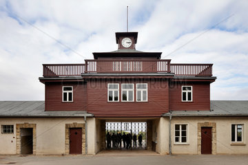 Buchenwald  Deutschland  Eingangstor zur Mahn- und Gedenkstaette Buchenwald