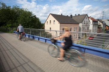 Essen  Deutschland  Radweg auf einer ehemaligen Bahntrasse