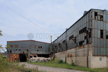 Henningsdorf  Deutschland  verfallene Industriehallen