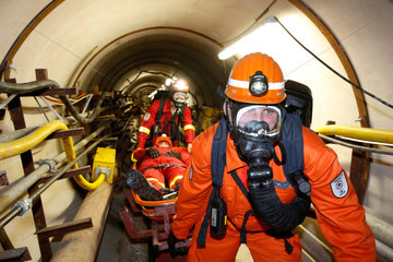 Gelsenkirchen  Deutschland  Tunnelrettungsuebung