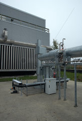 Unterhaching  Deutschland  Entnahmestelle des gefoerderten Thermalwassers am Geothermiekraftwerk Unterhaching