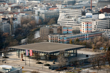 Berlin  Deutschland  Blick auf die Neue Nationalgalerie