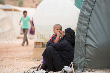Bab al-Hawa  Syrien  Fluechtlingslager an der syrisch-tuerkischen Grenze