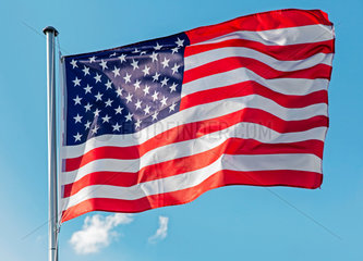Berlin  Deutschland  Flagge der Vereinigten Staaten von Amerika