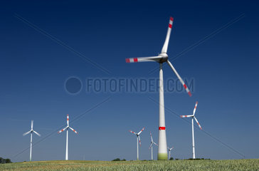 Neuenfeld  Deutschland  der Windpark der Firma Enertrag