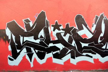 Bremen  Deutschland  Graffiti an einer Wand