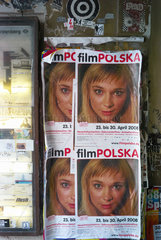 Berlin  Deutschland  Plakat bewirbt polnisches Filmfestival in Berlin