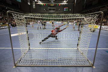 Magdeburg  Deutschland  Symbolfoto  Handballspiel in der Boerdelandhalle