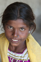 Gunglo Santani  Pakistan  Portrait eines Maedchens