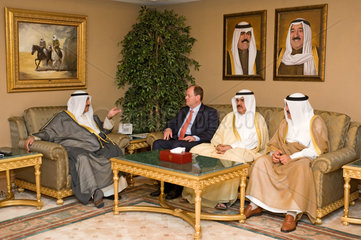 Kuwait-Stadt  Kuwait  Peer Steinbrueck  Scheich Nasser Mohammed Al-Ahmad Al-Sabah