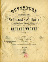 Der fliegende Hollaender  Oper von Richard Wagner  Klaviernoten  1885